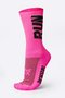 Meia HUPI Run Rosa/Preto - LT para pés menores 34-38