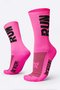 Meia HUPI Run Rosa/Preto - LT para pés menores 34-38