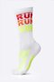 Meia HUPI Run Run Run Branco