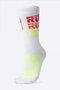 Meia HUPI Run Run Run Branco - LT para pés menores 34-38
