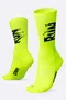Meia HUPI Run Splash Amarelo Neon