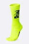 Meia HUPI Run Splash Amarelo Neon Plus 42–46