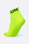 Meia Curta para Corrida HUPI Running Pro Run Amarelo Neon