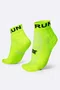 Meia Curta para Corrida HUPI Running Pro Run Amarelo Neon