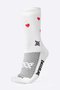 Meia HUPI Small Heart Branca LT (34 a 38)