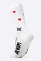 Meia HUPI Small Heart Branca LT (34 a 38)