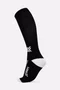 Meia Longa Preto Lisa HUPI - 30 cm de Cano