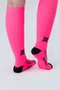 Meia Longa Rosa Neon Lisa HUPI - 30 cm de Cano