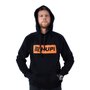 Moletom HUPI Strait Orange Preto
