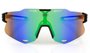 Óculos de Sol HUPI Bari Preto/verde - Lente Verde Espelhado