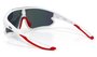 Óculos de Sol HUPI Bornio Branco/Vermelho - Lente Vermelho Espelhado - Lente p/ Grau