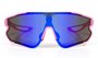 Óculos de Sol HUPI Bornio Rosa - Lente Azul Espelhado