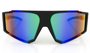 Óculos de Sol HUPI Force Preto/verde - Lente Verde Espelhado