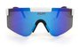 Óculos de Sol HUPI Maverick Branco/Preto - Lente Azul Espelhado