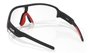 Óculos de Sol HUPI Pacer Preto/Vermelho - Lente Transparente