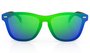 Óculos de Sol HUPI Seasons Armação Preto Lente Verde Espelhado