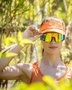 Óculos de Sol HUPI Vapor Preto e Amarelo - Lente Amarelo Espelhado