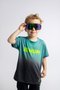 Óculos de Sol HUPI Andez Baby Preto - Lente Verde Espelhado