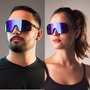 Óculos HUPI Andez Holográfico - Lente Azul Espelhado
