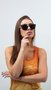 Oculos Hupi Bondi Preto/coral - Lente Preto