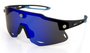 Óculos HUPI Magnetic Preto/azul - Lente Azul Espelhado