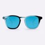 Óculos HUPI Shine Preto/Azul - Lente Azul Espelhado