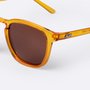 Óculos HUPI Shine Transparente Laranja - Lente Marrom