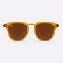 Óculos HUPI Shine Transparente Laranja - Lente Marrom