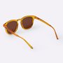 Óculos HUPI Shine Transparente Laranja - Lente Marrom