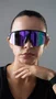 Óculos de Sol HUPI Sprint Preto e Roxo Lente Roxo Espelhado