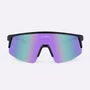 Óculos de Sol HUPI Sprint Preto e Roxo Lente Roxo Espelhado