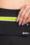 Pochete HUPI Slim Preto Zíper Amarelo
