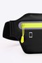 Pochete HUPI Slim Preto Zíper Amarelo