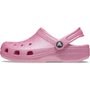 Sandália Crocs Classic Glitter Clog Rosa Feminino