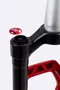 Suspensão HUPI BOX Tapered 120mm Vermelha