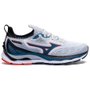 Tênis Mizuno Wave Mirai 4 Masculino Cinza e azul