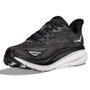 Tênis de Corrida Masculino Hoka Clifton 9 Preto e Branco
