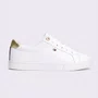 Tênis Tommy Hilfiger Signature Tape Feminino Branco e Dourado