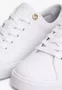 Tênis Tommy Hilfiger Signature Tape Feminino Branco e Dourado