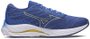 Tênis Mizuno Wave Rider 26 Azul e Dourado