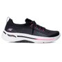 Tênis Skechers Go Walk Arch Fit Clancy Preto Rosa