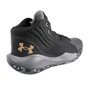 Tênis Under Armour Basket Jet 21 Preto e Dourado