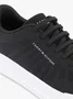 Tênis Tommy Hilfiger Logo Knit Court Masculino Preto