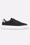 Tênis Tommy Hilfiger Logo Knit Court Masculino Preto