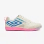 Chuteira Futsal Umbro Pro 5 Bump Masculina Bege e Rosa 