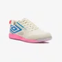 Chuteira Futsal Umbro Pro 5 Bump Masculina Bege e Rosa 