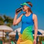 Vestido Beach Tennis Com Shorts Poliéster HUPI Aria