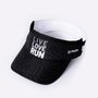 Viseira Para Corrida HUPI Live Love Run Preta